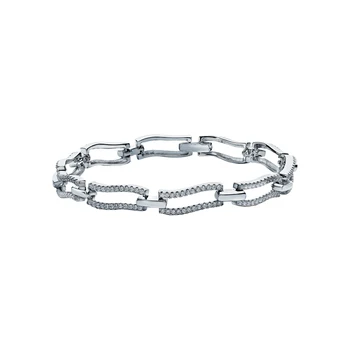 

Silver Bracelet with cubic zirconia sunlight sample 925
