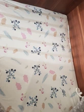 Sábana bajera para bebé recién nacido, Funda de colchón de cama para bebé, suave, transpirable, con estampado de dibujos animados, tamaño de cuna de 130x70cm