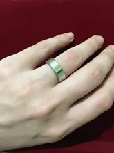 Anillos de acero inoxidable para mujer y hombre, joyería de boda, color negro, ancho de 6mm