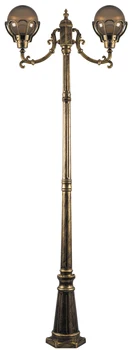 

Garden Park lamp Feron pl5058 pillar 2*100W E27 230V, black gold 11560