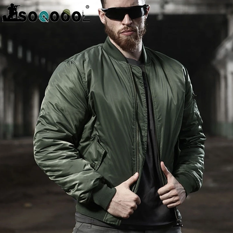 

MA1 Army Air Force Fly Pilot Jacket Military Airborne Flight Tactical Bomber Jacket Men Winter Warm Aviator Motorcycle Down Coat