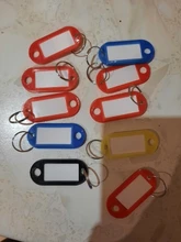 LLavero de identificación personalizado de plástico, etiquetas para equipaje, 10 Uds.