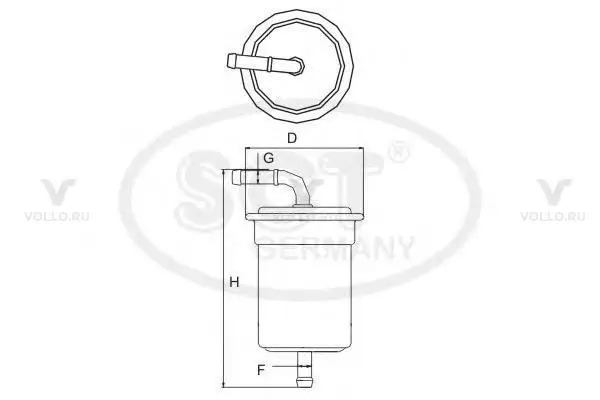 SCT ST 328 Топливный фильтр ST328