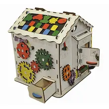 Бизиборд Iwoodplay "Дом", 30х30х40 см