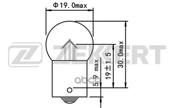 

Lamp r10w 24v 10 W BA15s zekkert art. LP-1172