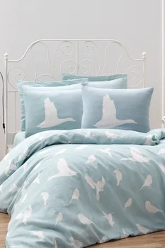 

Bedding Set With Pillowcase Duvet Cover Sets Bed Linen Sheet Enya Mint Blue&White Double Queen Size Quilt Covers Bedclothes