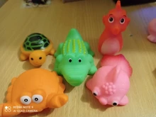 Bathing-Toy Float Swimming-Water-Toys Squeeze Animals Soft-Rubber Colorful Baby Sound-Squeaky