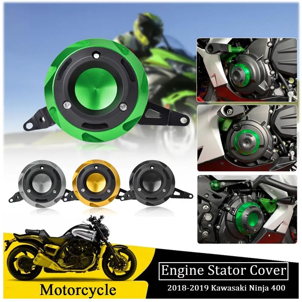 Для Кавасаки ниндзя 400 крышка двигателя рамка Слайдеры Ninja400 EX400 аксессуары краш-накладка статор чехол Защита