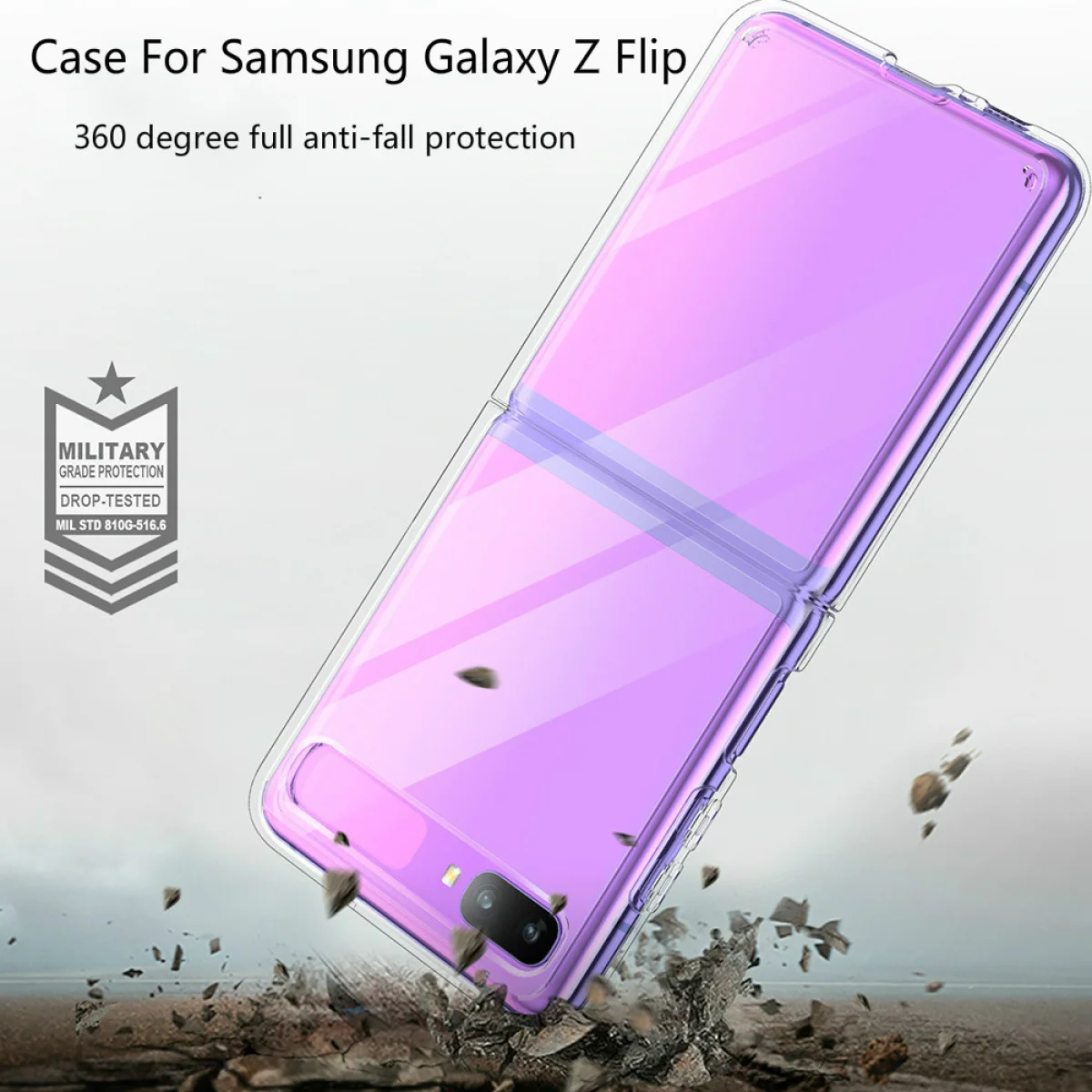 

For Samsung Galaxy Z Flip Case High Clear Slim Protective Shell Shockproof Phone Accessories Phone Case For Galaxy Z Flip ZFlip