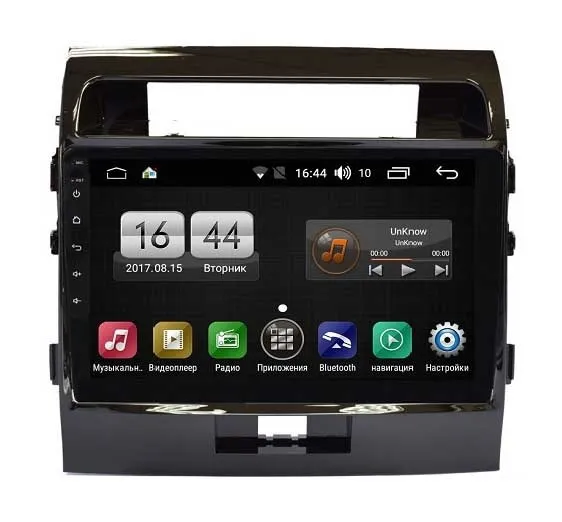 Native reciever FarCar s195 for Toyota Land Cruiser 200 2012- for Android(LX381R)+ rear view camera