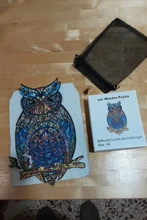 Rompecabezas de madera único para adultos, forma única, Animal, búho, 3D, rompecabezas educativo de niños, regalos interactivos