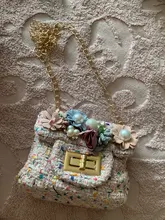 Mini bolso de mano para niña, bolsa de mensajero de perlas de princesa para niña, bolso cruzado de princesa, bolso de mano, 2021