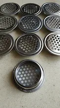 Mesh Grille Ventilation Air-Vent-Hole Louver Stainless-Steel Round Flat-Surface 10pcs/Lot