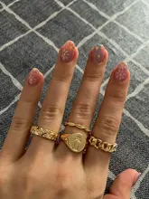 DIEZI-Conjunto de anillos para articulaciones estilo Hip Hop para mujeres y niñas, sortijas bohemias, Color dorado, Estilo Vintage