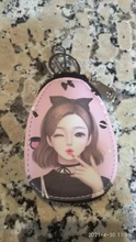 Funda de protección con patrón de dibujos animados para llaves de coche, Porta llaves, monedero