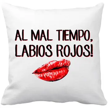 

Cushion with insert The bad weather network lips