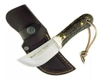 

Knife tooth GAZAPO-8A 8 cm MoVa steel blade and deer antler grip.