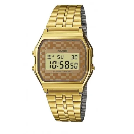 Casio Часы унисекс A159WGEA-9ADF нержавеющая сталь PVD Золото Золотой Винтаж