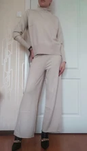 Womens Outfits Tracksuit-Set Pants Two-Piece-Set Knitted Yedinas Korean Winter Casual