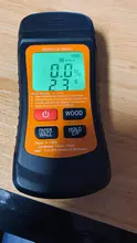 Probador de humedad y fugas de agua, Detector de humedad con madera, papel y pared, 3 modos de retención de datos ℃/℉, medidor de temperatura para pared de madera