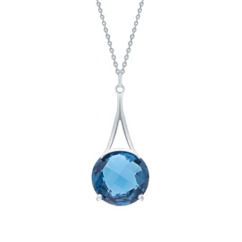 

Silver Pendant with Topaz sunlight sample 925 test