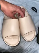 De los hombres de verano diapositivas ligero playa guay zapatillas diapositiva hueso Boca de pescado Flip Flops, sandalias de las mujeres suave EVA zapatillas de deporte par 35-46 #