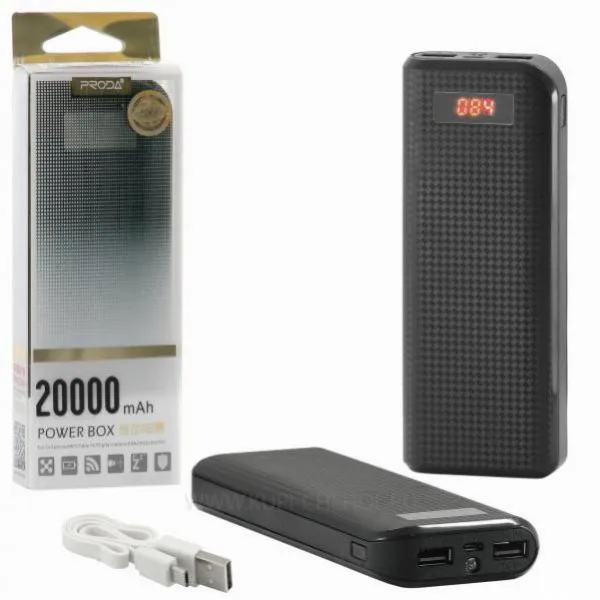 Внешний аккумулятор Proda Power Box Series 20000mAh PPL-12(Черный