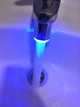 Water-Faucet Light-Up Shower Bathroom Kitchen Tap LED Basin Blue 7-Colors Luminous