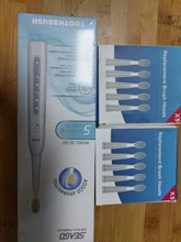 Electric Toothbrush Replacement-Heads-Set Usb-Charger Seago Sonic Adult SG-507 5-Mode