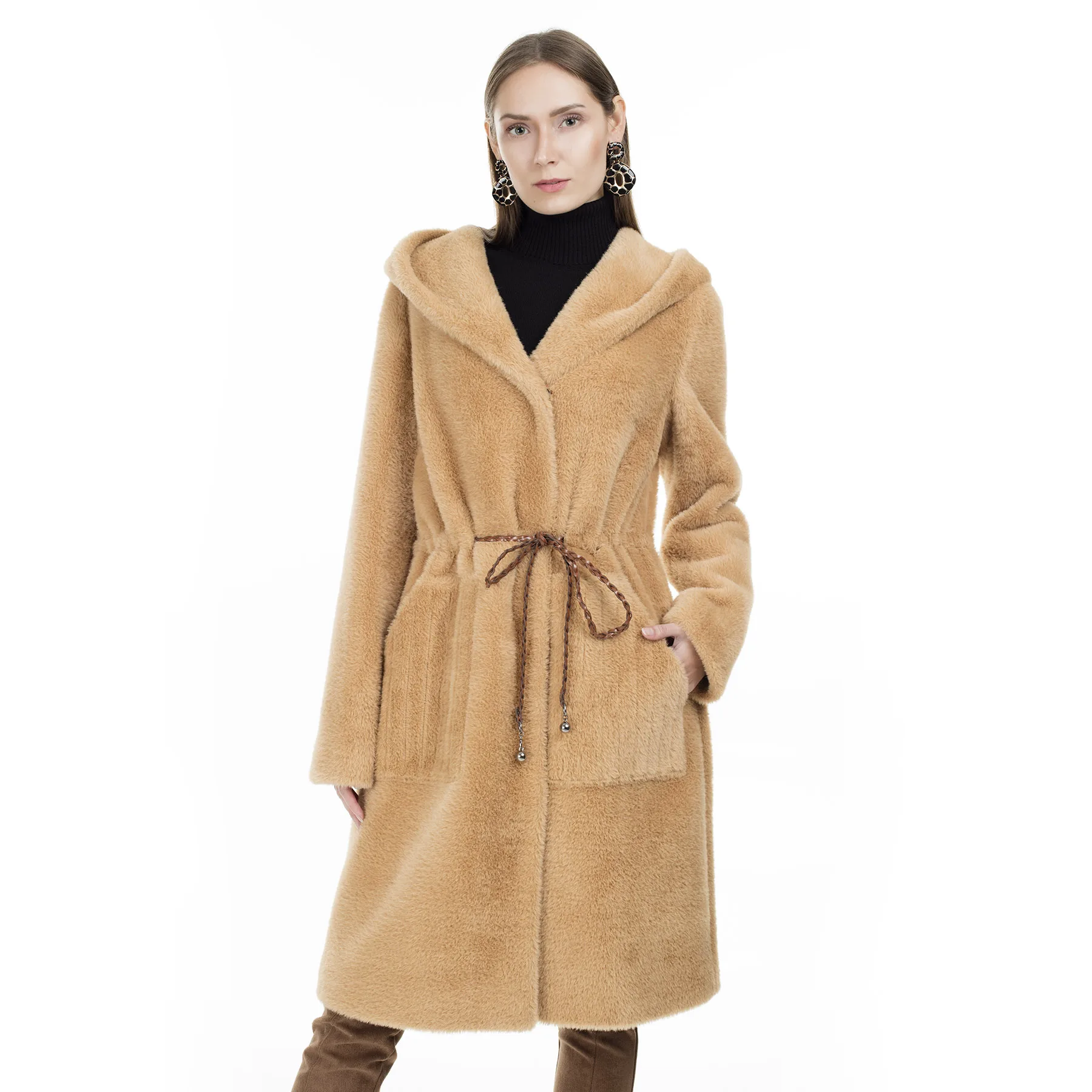 

Via Dante Hooded Coats WOMEN COATS 0237037VD