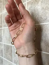 IPARAM-cadena gruesa con cierre de palanca para mujer, collares de oro con círculo entrelazado mixto, Gargantilla minimalista, joyería