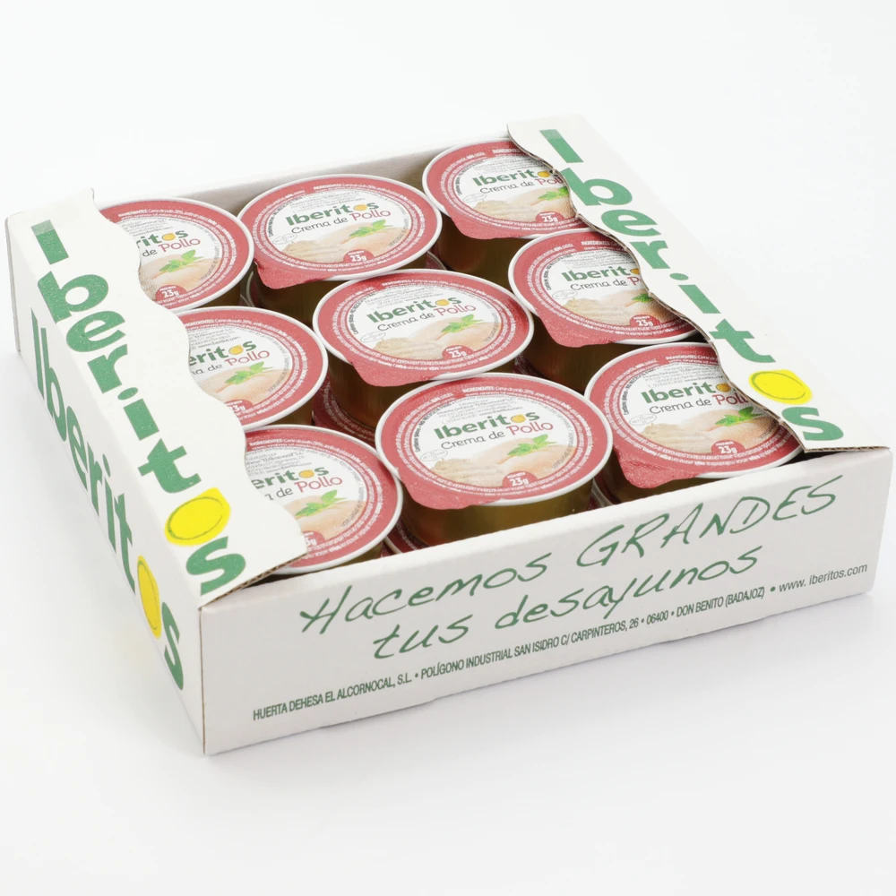 IBERITOS-trays chicken soup cream 18 pod 23g-tray 18x23g chicken soup cream afbeelding