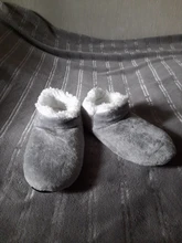 Zapatillas de casa para hombre de talla grande 48, zapatillas de invierno para hombre, zapatos de ante de felpa, calzado perezoso, calcetines suaves y cálidos