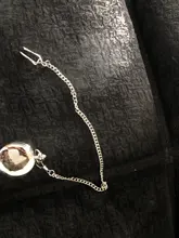 Reloj De bolsillo Retro De plata clásica para hombre, pulsera De mano De cuarzo pulido con cadena colgante, De bolsillo liso, regalo