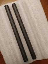 Tubo de fibra de carbono mate para Dron, accesorios OD5mm 6 8 9 10 12 14 16mm 18mm de longitud de 250mm, venta directa de fábrica, corte CNC, 2 uds.