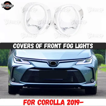 

Covers of front fog lights case for Toyota Corolla 2019- ABS plastic molding 1 set / 2 pcs decoration car styling
