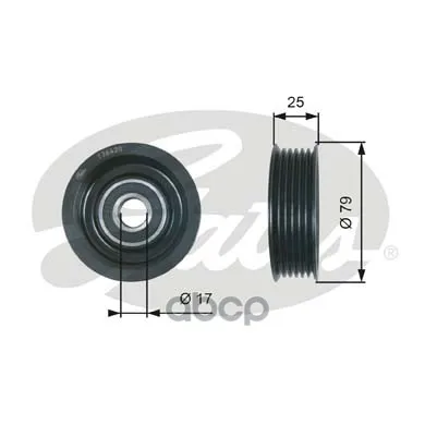 T36420_ролик Обводной Ремня Но! Mazda 2/3 1.3/1.4/1.5/1.6 03 Gates T36420 Gates арт. T36420