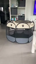 Tent Playpen Puppy-Kennel-Bed Pet-Carrier Removable Octagon-Fence Folding Cats Easy-Operation