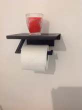 Toilet-Shelf Bathroom-Accessories Paint Double-Paper-Holder Aluminum-Material Phone-Rack