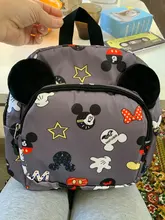 Mochila de moda de Disney para niños y niñas, morral Escolar de Mickey Mouse para guardería, morral de viaje pequeño de 3 a 6 años