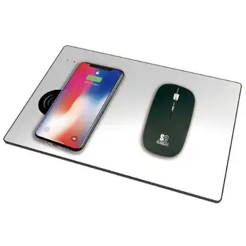 

Subblim 10wal01 wireless charging mat silver-10w qi-Input 5v/2a-output 5v/2a-aluminium-led indicator