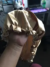 Reversible Satin Hat Bonnet Hair-Caps Head-Cover Hair-Styling-Accessories Curly Adjust