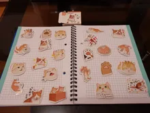 Lost a cat-mini pegatinas decorativas de papelería, conjunto de álbum diario de recortes, palo de etiqueta Kawaii, papelería