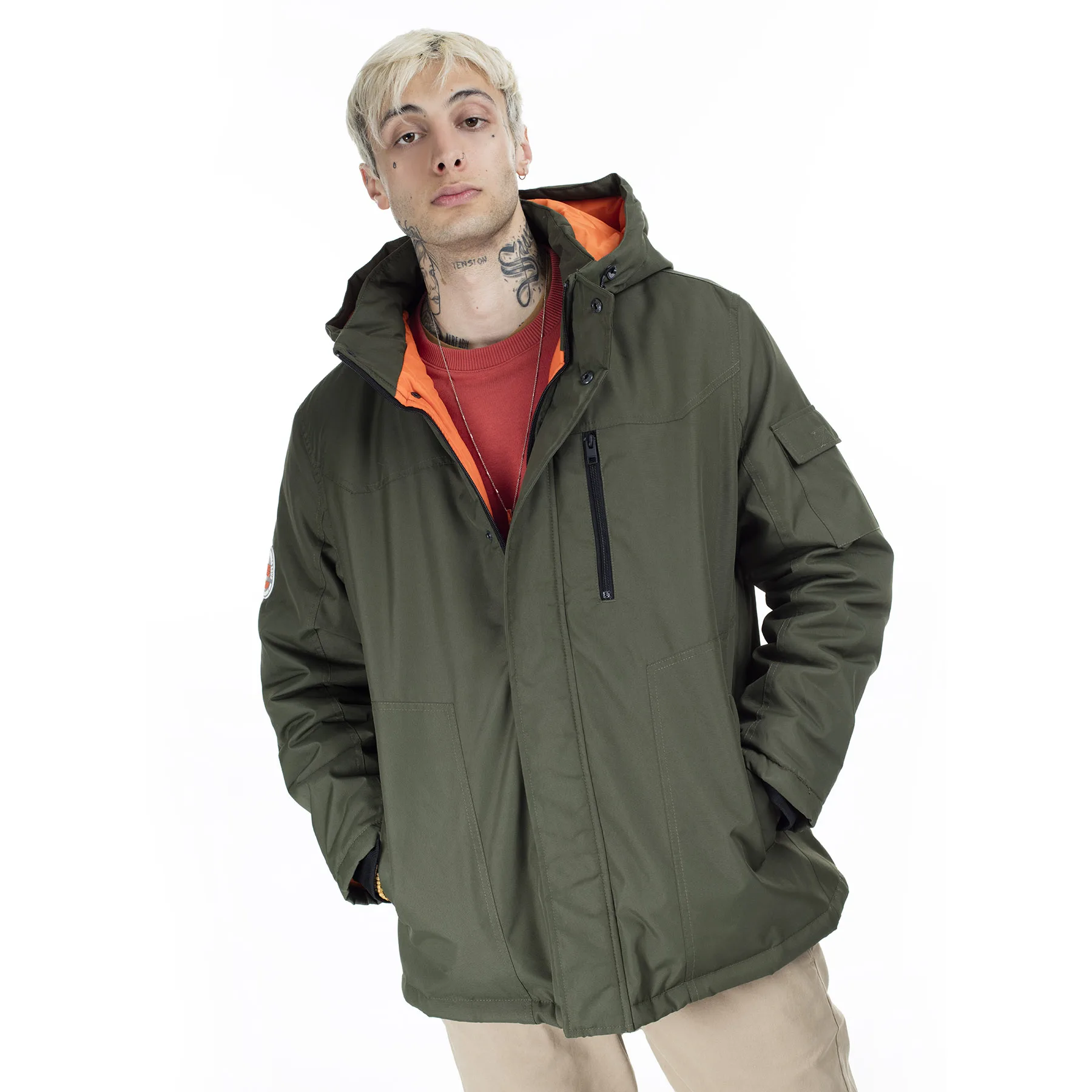 Jack& Jones Jcokool пальто большого размера Мужское пальто 12163792 - Цвет: Оливковый