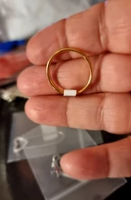 CACANA-anillos de acero inoxidable para parejas, oro rosa, antialergia, lisa, sencilla, Bisutería