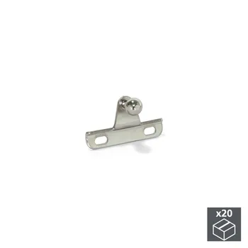 

Lot of 20 hooks Emuca door aluminum frame with Pistons