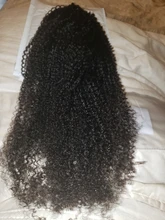 Cola de Caballo Afro rizada, cabello humano Remy Maxine 4B 4C, extensiones de coleta con cordón, extensiones de cabello humano