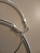 925 Plata de ley pendientes de aro de plata/50/60/70/80mm pendientes círculo de plata esterlina para niña y joyería de las señoras aro redondo