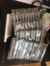 Perm-varillas de pelo para mujer, rizador de pelo largo y corto con ondas frías, 5 tamaños, 100 piezas