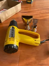 NEWACALOX-Pistola de aire caliente industrial, termorregulador LCD de 2000W, 220V, apto para enchufe de la UE, pistolas de calor con envoltura termal, boquilla de calentador